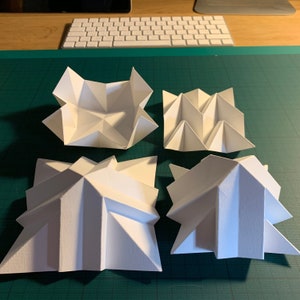 Origami Quadrat Kreatives Falt Kit - Digital Score Dateien