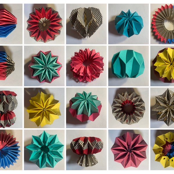 Boules Origami faciles - Fichiers de coupe numérique