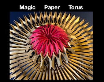 Infinity Mandala (Magic Paper Torus) Digital Cut Files