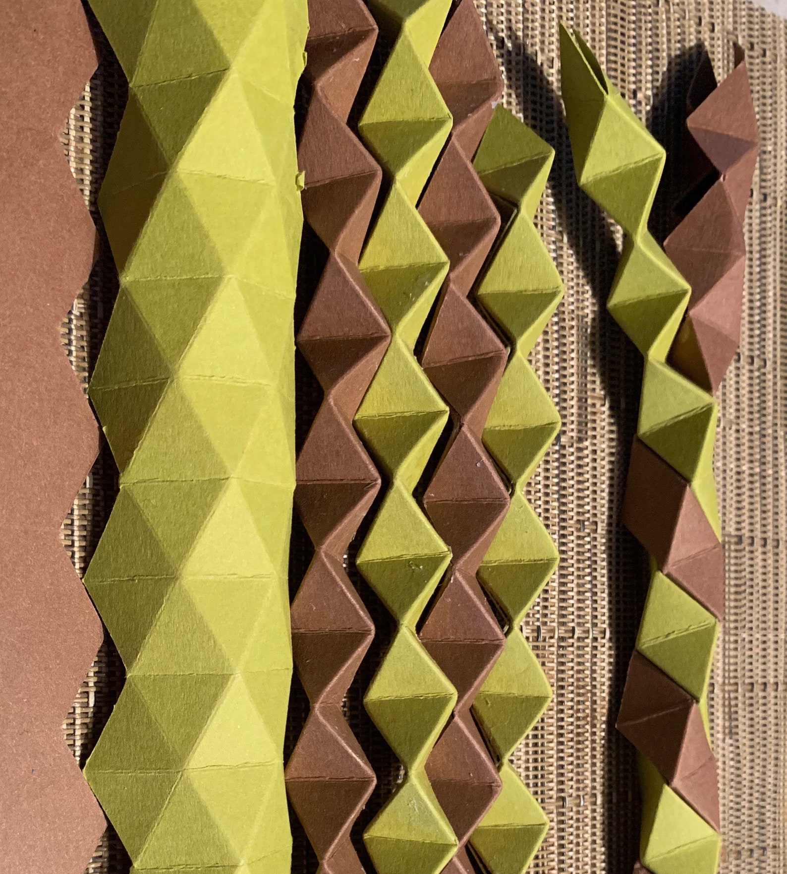 Origami strip creative folding design digital download JPEG Etsy