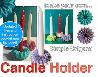 Origami Candle Holder Digital Cut Files