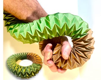 Origami Herringbone Tube