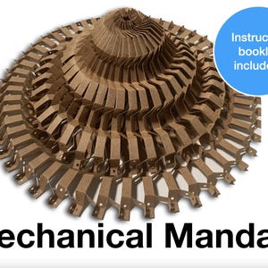 Mechanische kirigami-mandala digitale snijbestanden