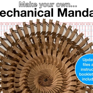 Mechanical Kirigami Mandala Digital Cut Files