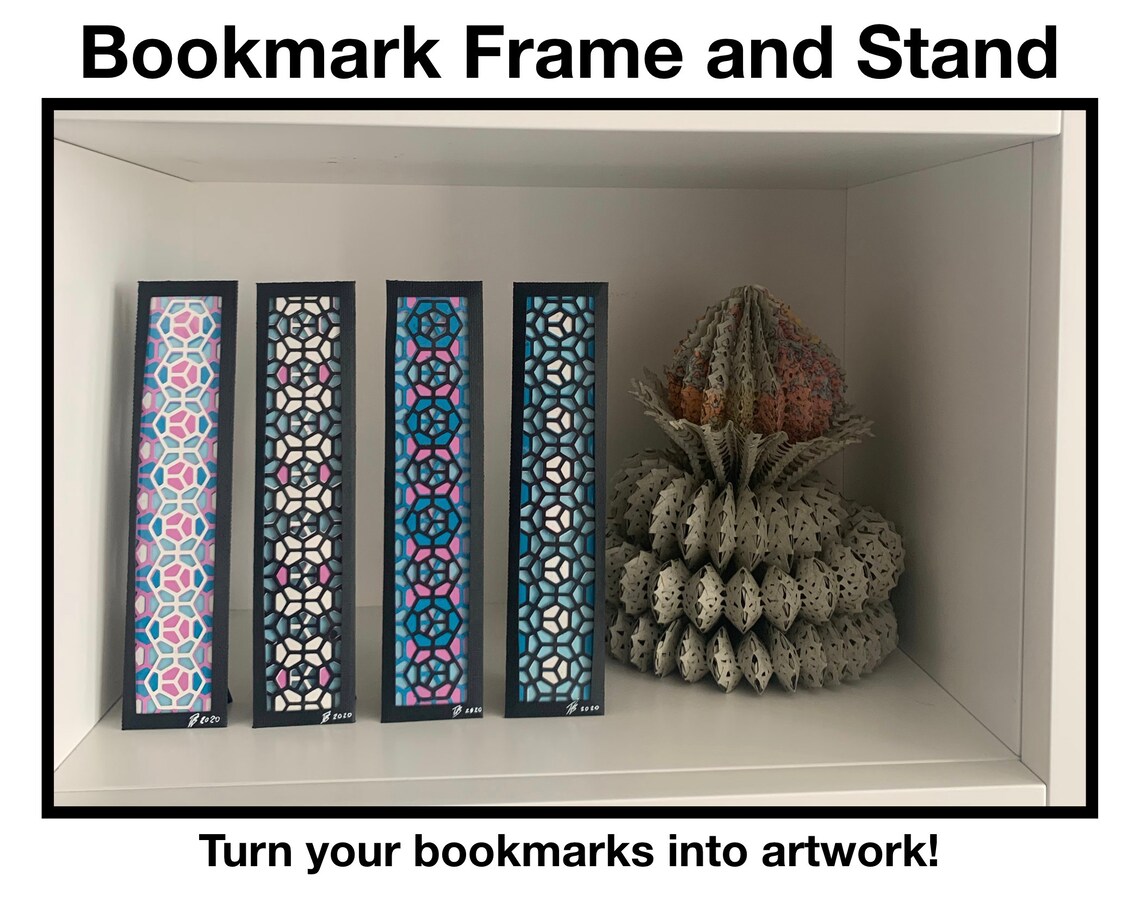 Bookmark Frame and Stand Digital Download Etsy UK