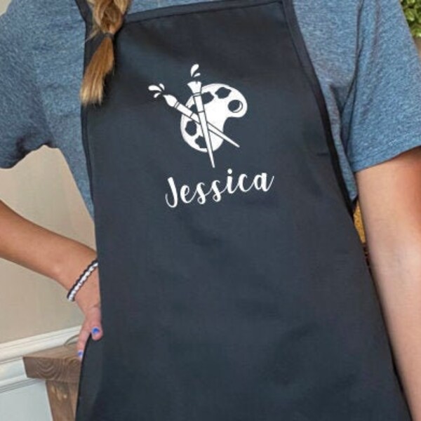 Artist. Art Teacher Apron! Artist Gifts. Art Smock. Painting Gifts. Teacher Gift.