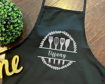 Personalized Name Apron. Custom Cook Gift.  Mom Gift. Chef Gift