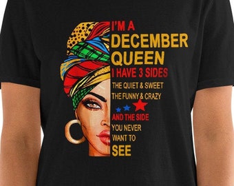 december birthday shirt woman