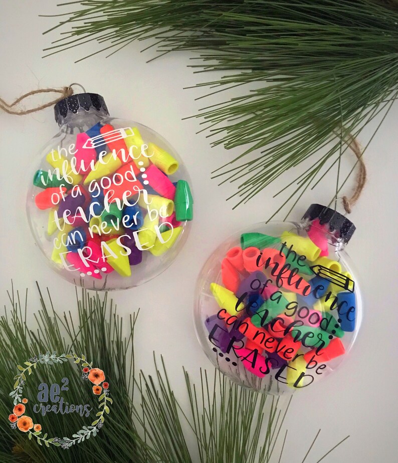 Download The Influence of A Good Teacher Can Never Be Erased Ornament | Etsy
