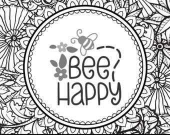 Christian Coloring Book: 21 Calming Pages with Bible Verses