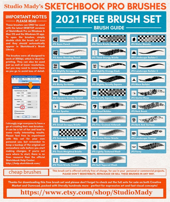 sketchbook free brushes blender