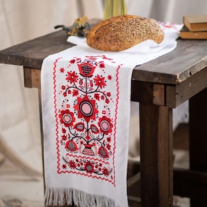 Ukrainian Rushnyk – Embroidered Towel | Wedding Rushnyk, Ukrainian Folk Art, Slavic Home Decor | Made in Ukraine