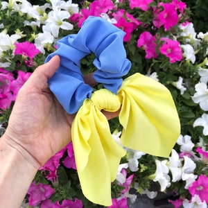 Ukrainian headband women top knot alice band | Ukraine blue yellow hair bow | hair accessories | made in Ukraine image 10