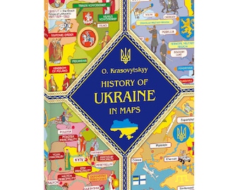 Ukrainian history of Ukraine in maps book  | Ukrainian sellers | gift from Ukraine