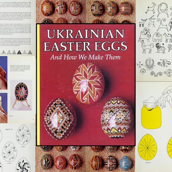 Ukrainian pysanky pysanka book Easter eggs supplies| Ukrainian folk art | tutorials Ukraine | vintage craft book