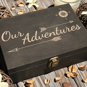 Adventure Archive Box - Shadow Box Picture Frame Display Cases for  Memorabilia, Wood Hanging Memory Box, Ready to Hang Memorabilia, Crafts,  Awards