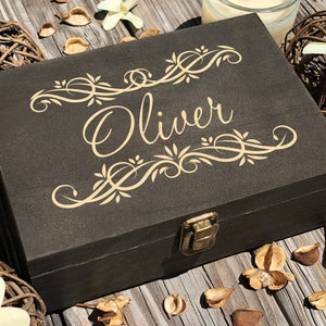 Personalized Wooden Keepsake Box: Groomsman Gift, Graduation Box