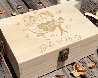 Wooden Box Personalized, Love You Box, Valentines Day Gift, Couple Gift For Boyfriend, Valentines Day Gift For Her, Memory Box, Wedding Box