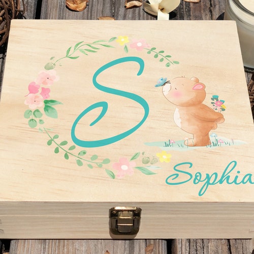 Keepsake Memory Box 1st Birthday Time Capsule Personalized Etsy