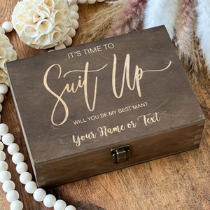 Personalized Wooden Keepsake Box, Custom Engraved Memory Box