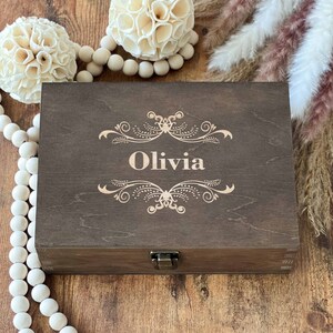Scatola ricordo in legno personalizzata: regalo commemorativo inciso