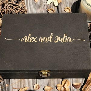 Personalized Wooden Keepsake Box, Custom Name Engraved
