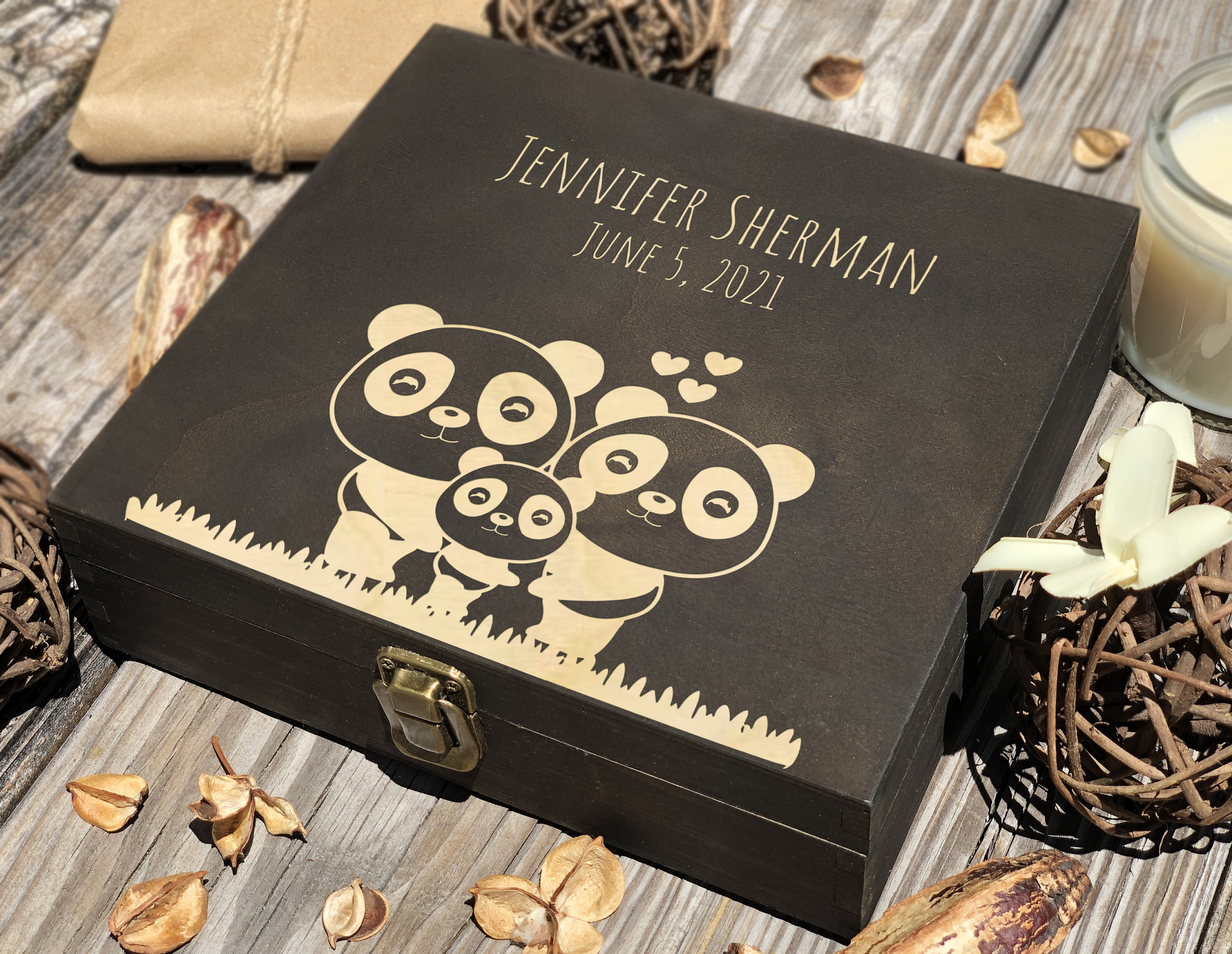 Personalized Wooden Box Baby Box Keepsake Box Birthday Box Etsy