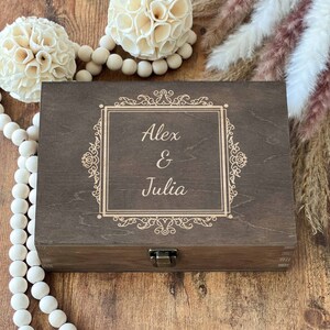 Personalized Wooden Keepsake Box: Engraved Memorial Gift