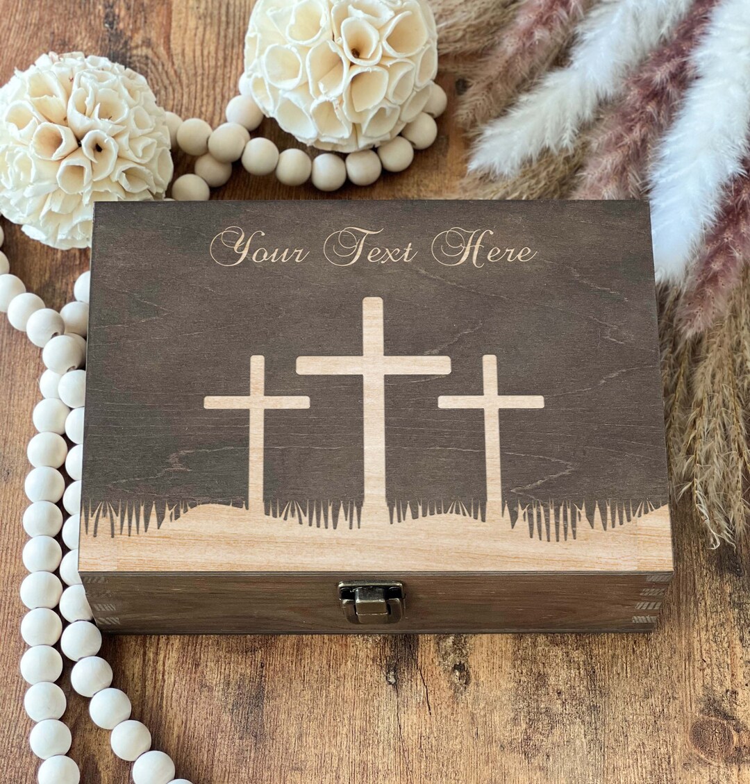 Personalized Memorial Wooden Box: Custom Engraved Keepsake - Etsy