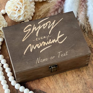 Personalized Wooden Keepsake Box, Custom Name Gift