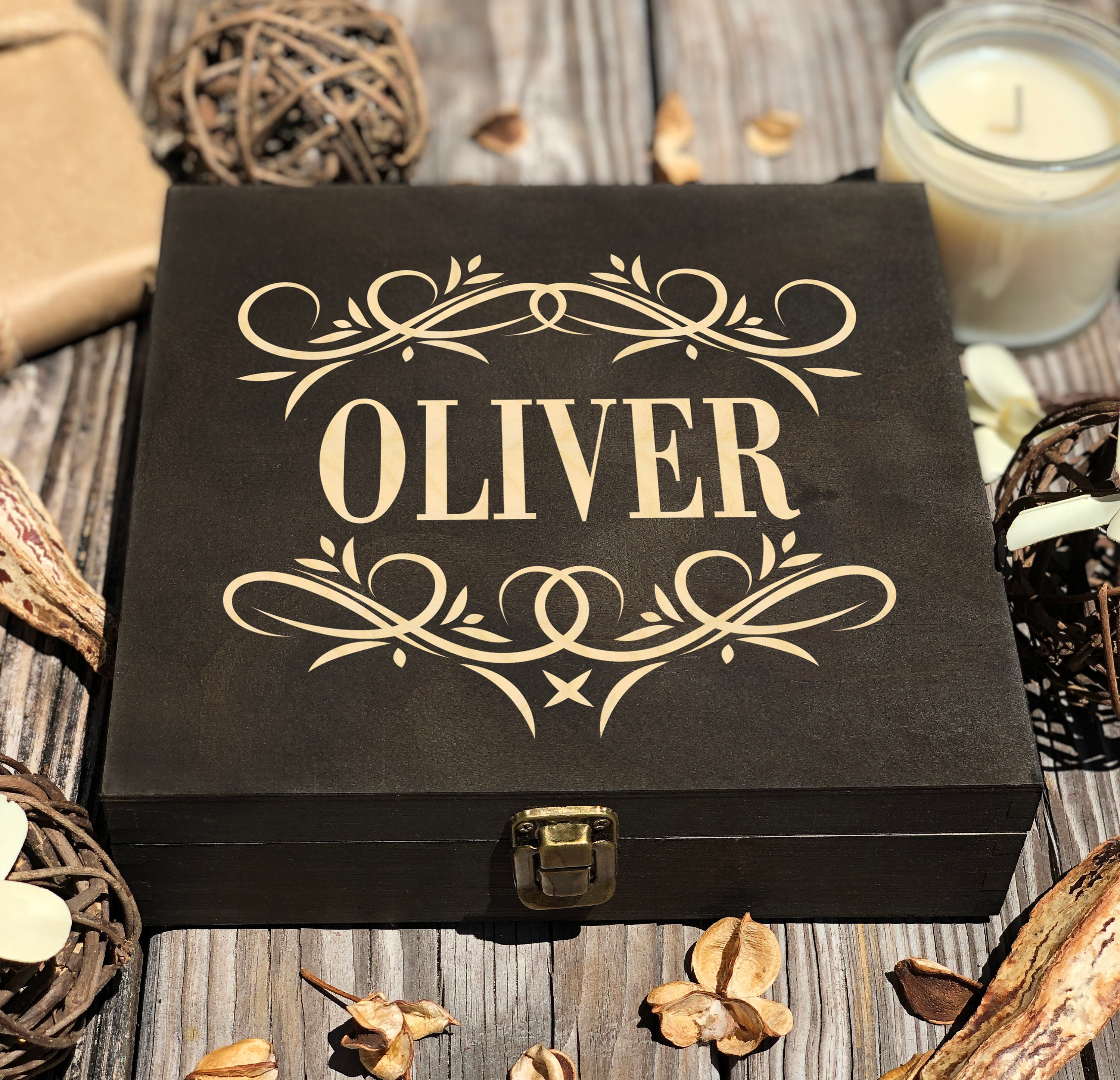 Personalized Men's Gift Box Men's Wooden Box Custom Etsy