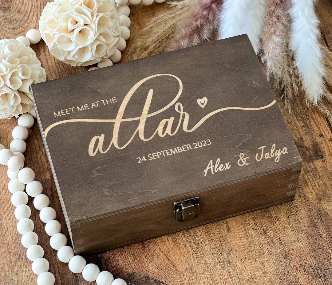 Personalized Wooden Keepsake Box: Custom Wedding Memory Box - Etsy