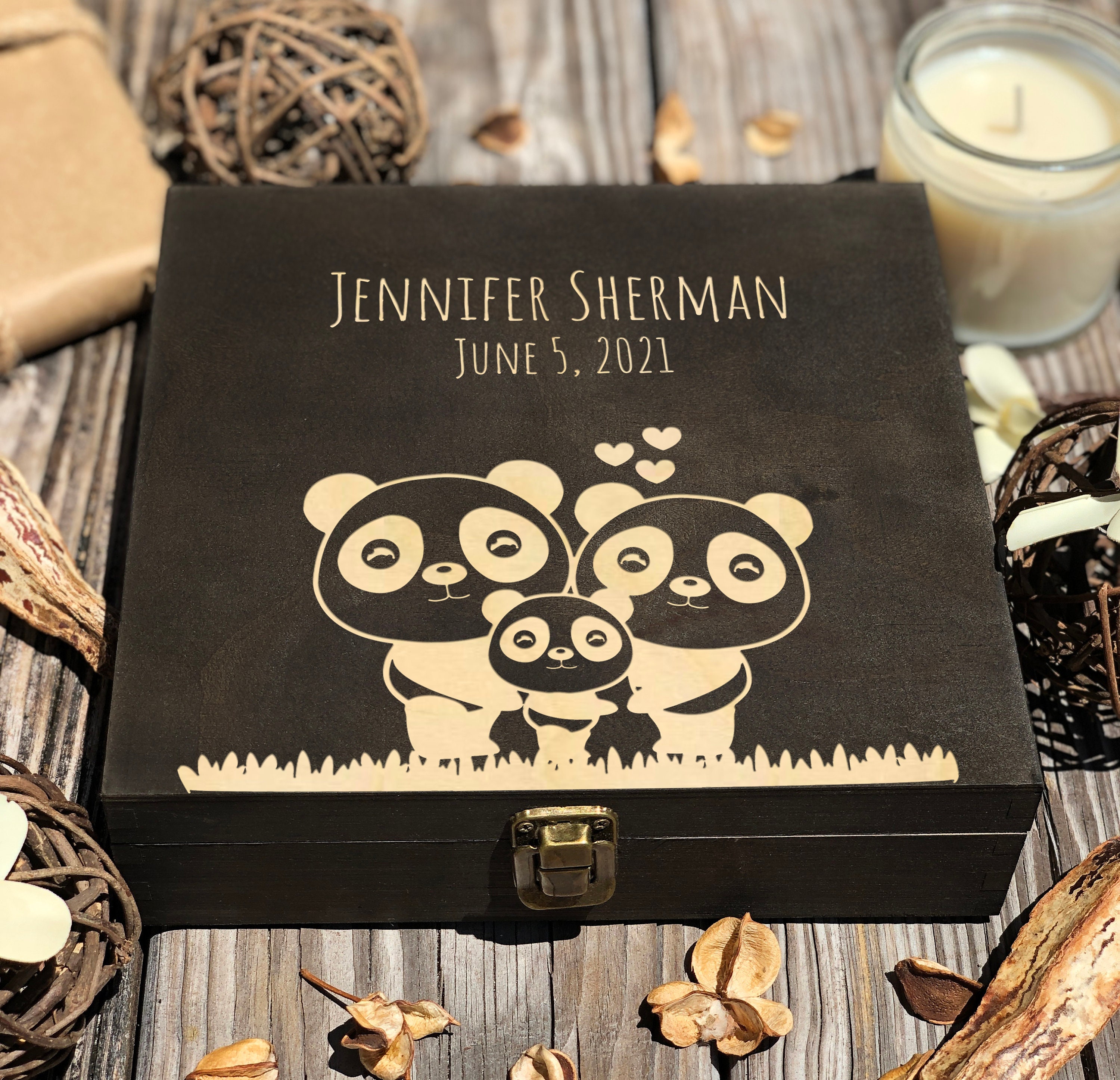 Personalized Wooden Box Baby Box Keepsake Box Birthday Box Etsy