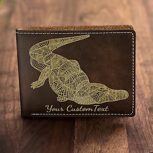 Cartera con Grabado de Cocodrilo: Elegancia en Piel con un Toque Salvaje, Regalo Ideal para los Amantes del Estilo Exótico