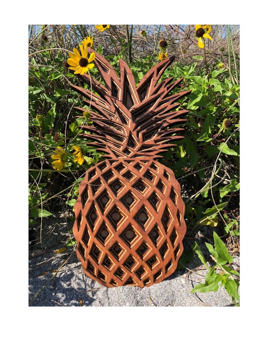 3d Art Pineapple Wall The Layered Wood Wooden - Wooden Pineapple Wall Art 3d Art Pineapple Wall The Layered Wood Wooden - Wooden Pineapple Wall Art