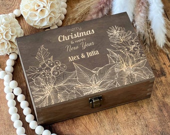 Christmas Gifts, Memorial Box, Keepsake Box, Custom Box, Engraving Wood, Personalized Gift For Mom, Christmas Gift For Her, Custom Baby Gift