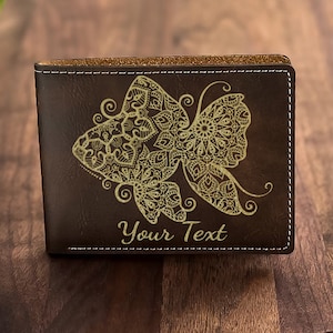 Elegante cartera de piel de pescado, diseño acuático hecho a mano, perfecto para pescadores y amantes del mar, accesorio único para hombres y mujeres