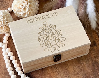 Personalized Baptism Baby Keepsake Box, Faith Gift