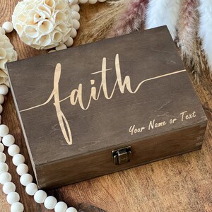 Personalized Wooden Keepsake Box: Custom Name Memory Box