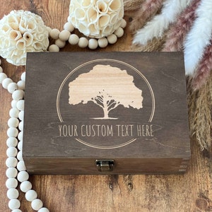 Cadeaux personnalisés pour lui, boîte commémorative, boîte à souvenirs, boîte personnalisée, boîte en bois, boîte à bijoux en bois faite à la main, cadeau d’anniversaire pour mari