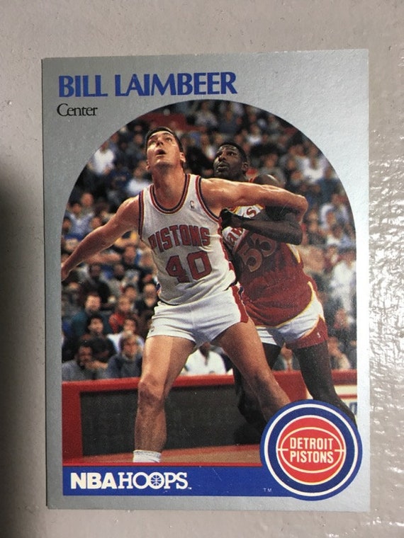 BILL LAIMBEER Detroit Pistons 1990 NBA Hoops 108 Card Etsy