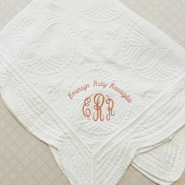 Personalized Baby Blanket|Embroidered Baby Blanket|Monogrammed Baby Blanket|Baby Birth Announcement Blanket|New Baby Gift|Baby Shower Gift