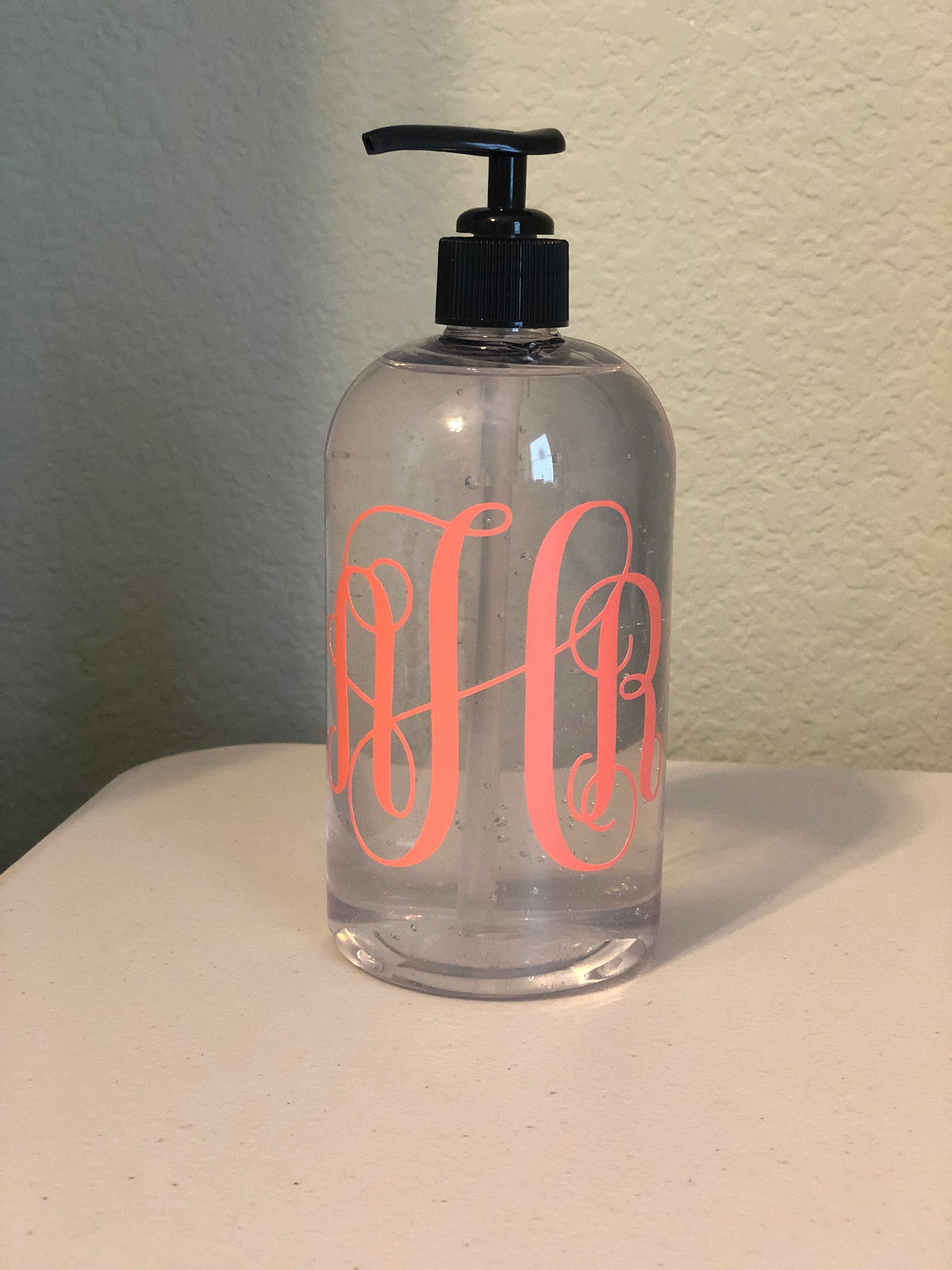 Personalized Monogram Soap Dispenser Etsy