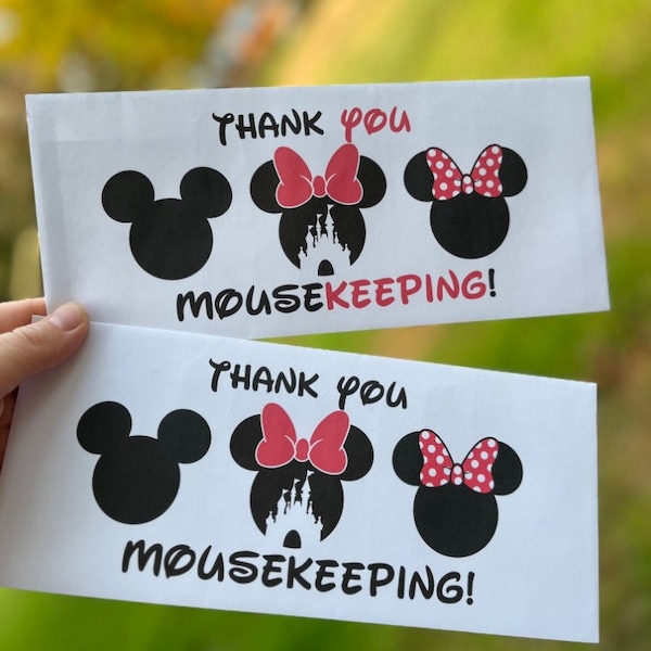 Disney Tip-enveloppen | Tip voor het houden van muizen | Fooi voor Disney-reis | Aangepaste enveloppen