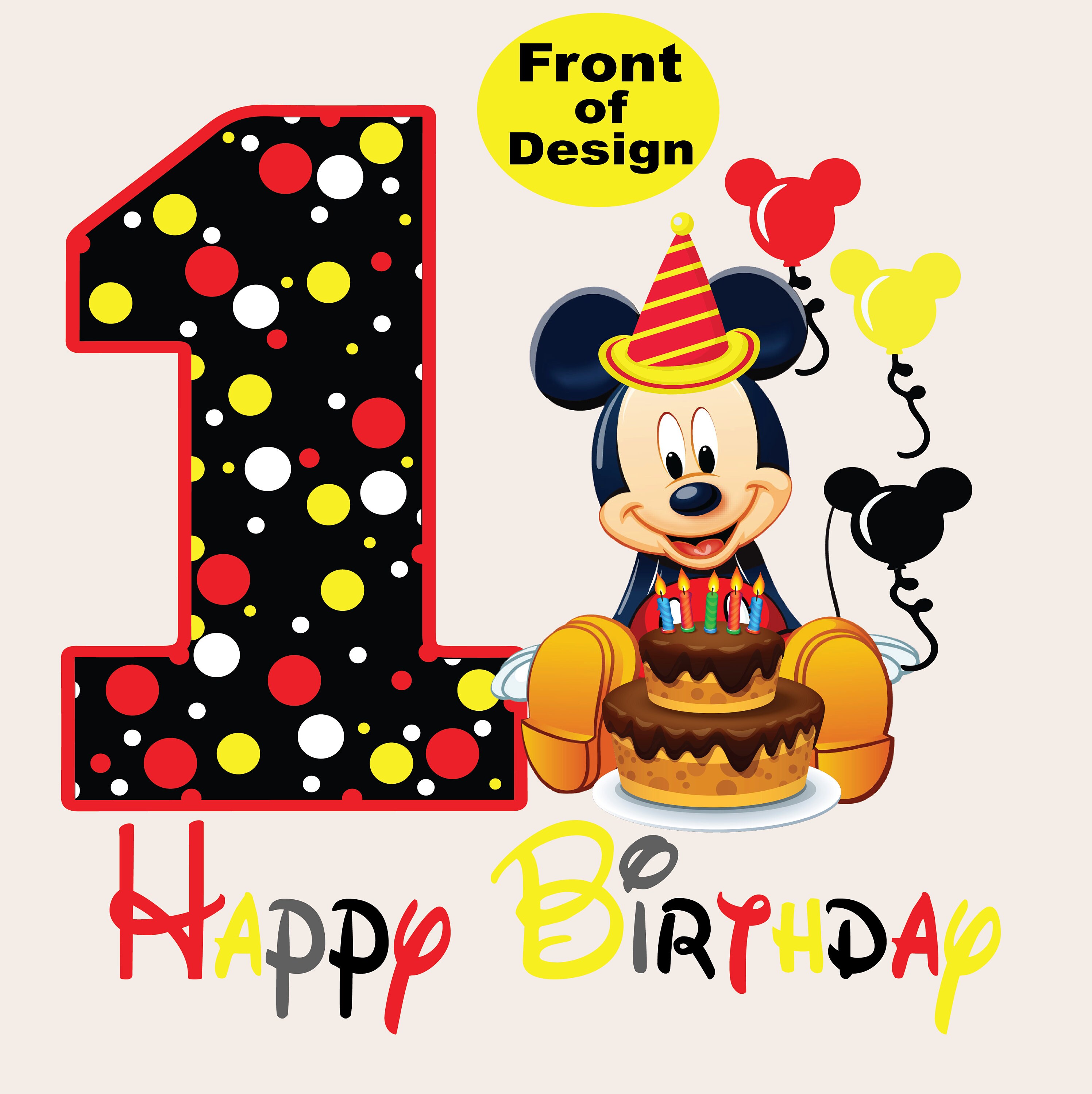 Mickey Mouse Birthday Png
