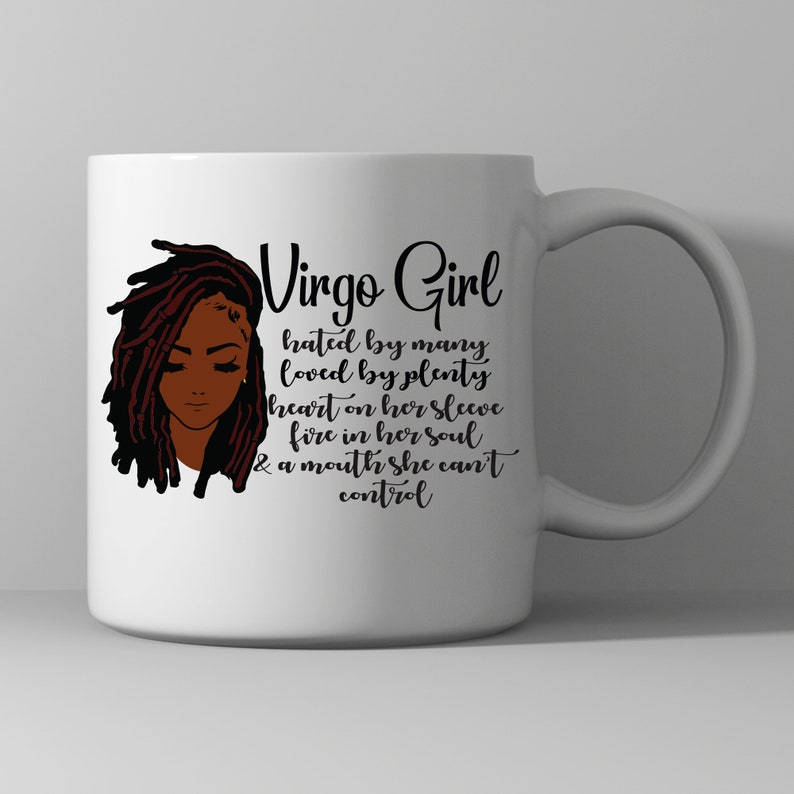 Download Virgo Girl Zodiac Birthday African American Woman SVG | Etsy