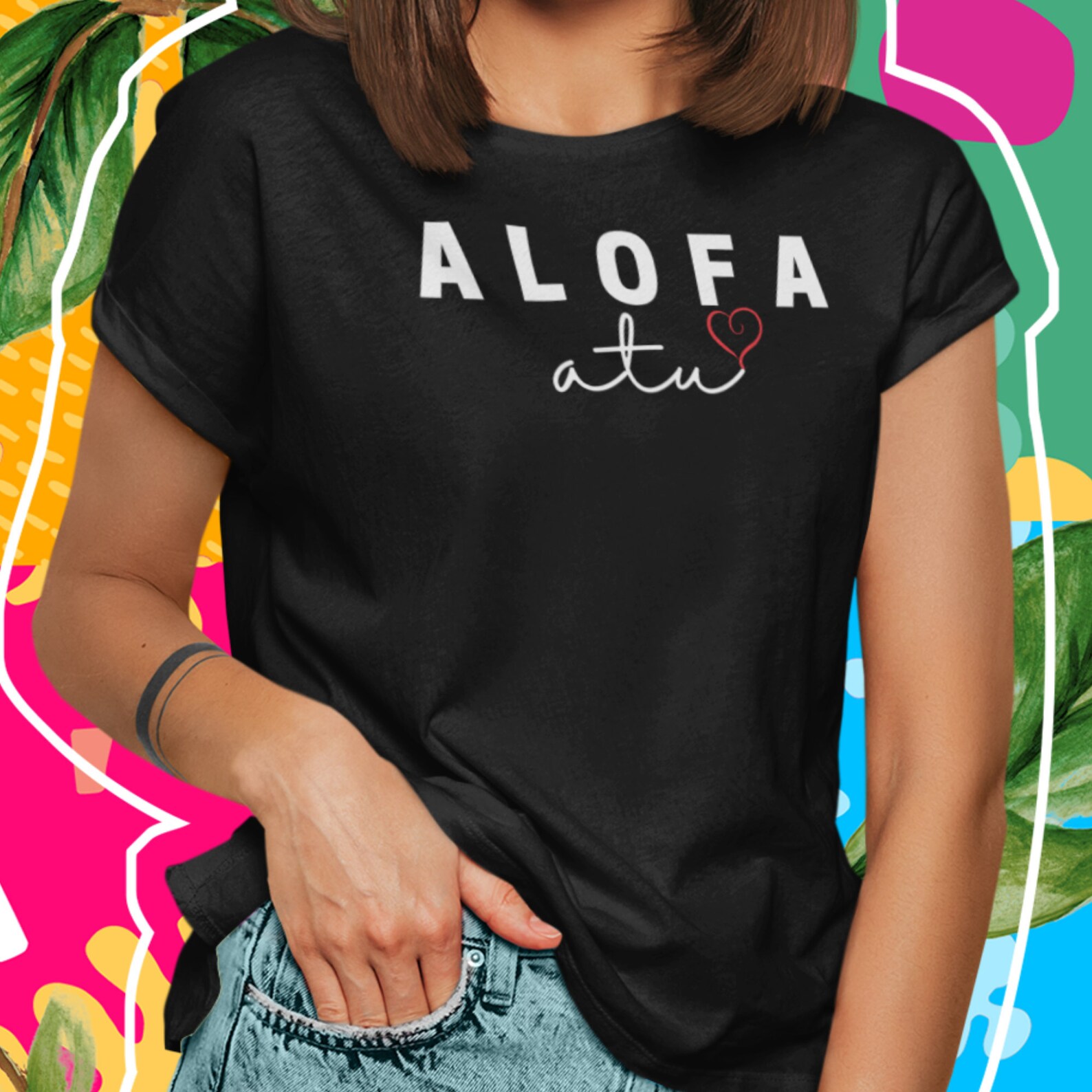 Samoan Alofa Atu Love You Women's Shortsleeve Triblend Etsy