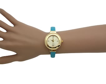 NIMI Petite Gold-Tone Bangle Bracelet Watch