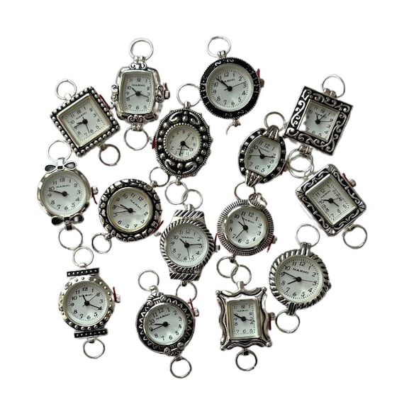 NIMI 10 Piece Silver Assorted Watch Face Set for Beading and  display picture 1