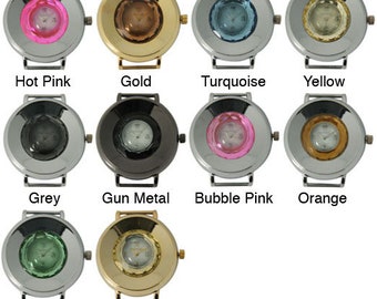 NIMI 5 Piece Big Circular Steal Color Watch Faces with Round Dial